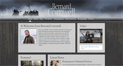 Desktop Screenshot of bernardcornwell.net