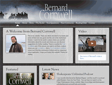 Tablet Screenshot of bernardcornwell.net